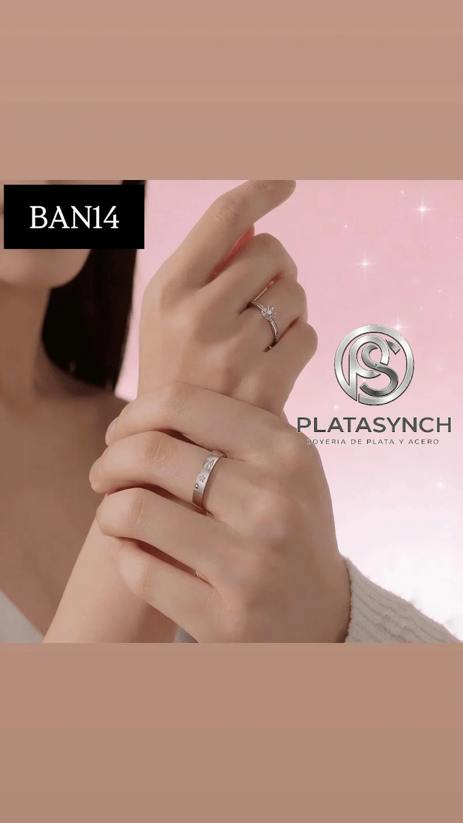 BAN14 - Anillo Brass Rosa y el principito regulable