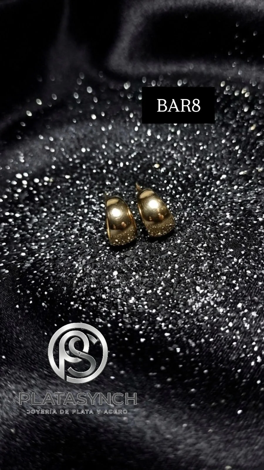 BAR8 - Aretes brass de palito redondos gorditos