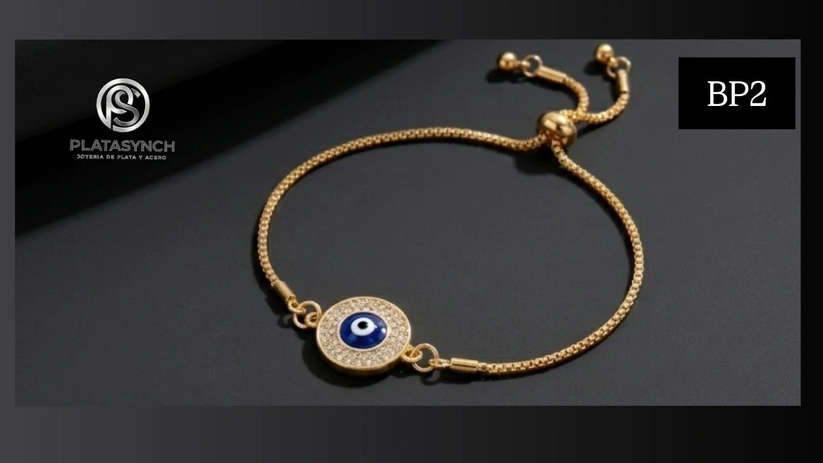 BP2 - Pulceras brass Ojo Turco redonda