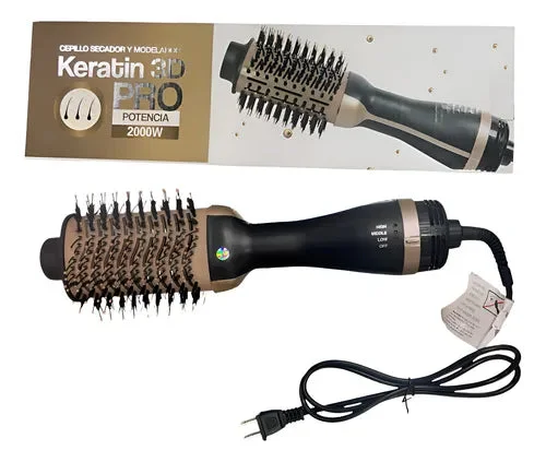 CEPILLO SECADOR Keratina 3D Pro.