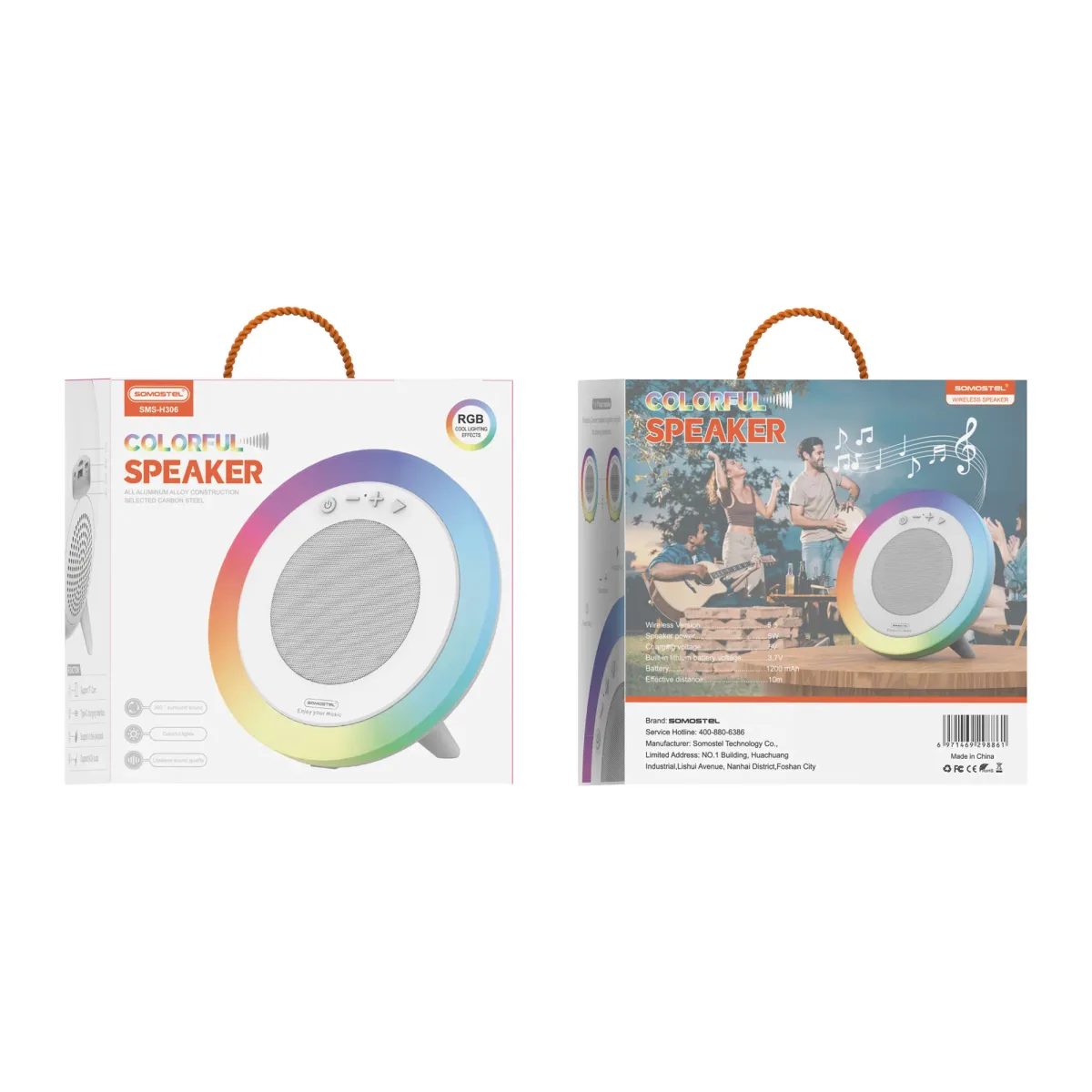 Parlante de colores