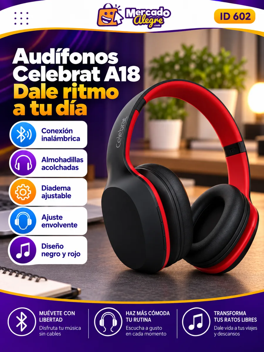 Diadema inalámbrica A18