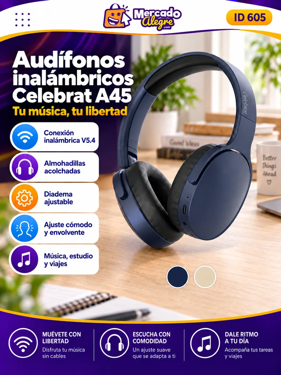 Diadema inalámbrica A45