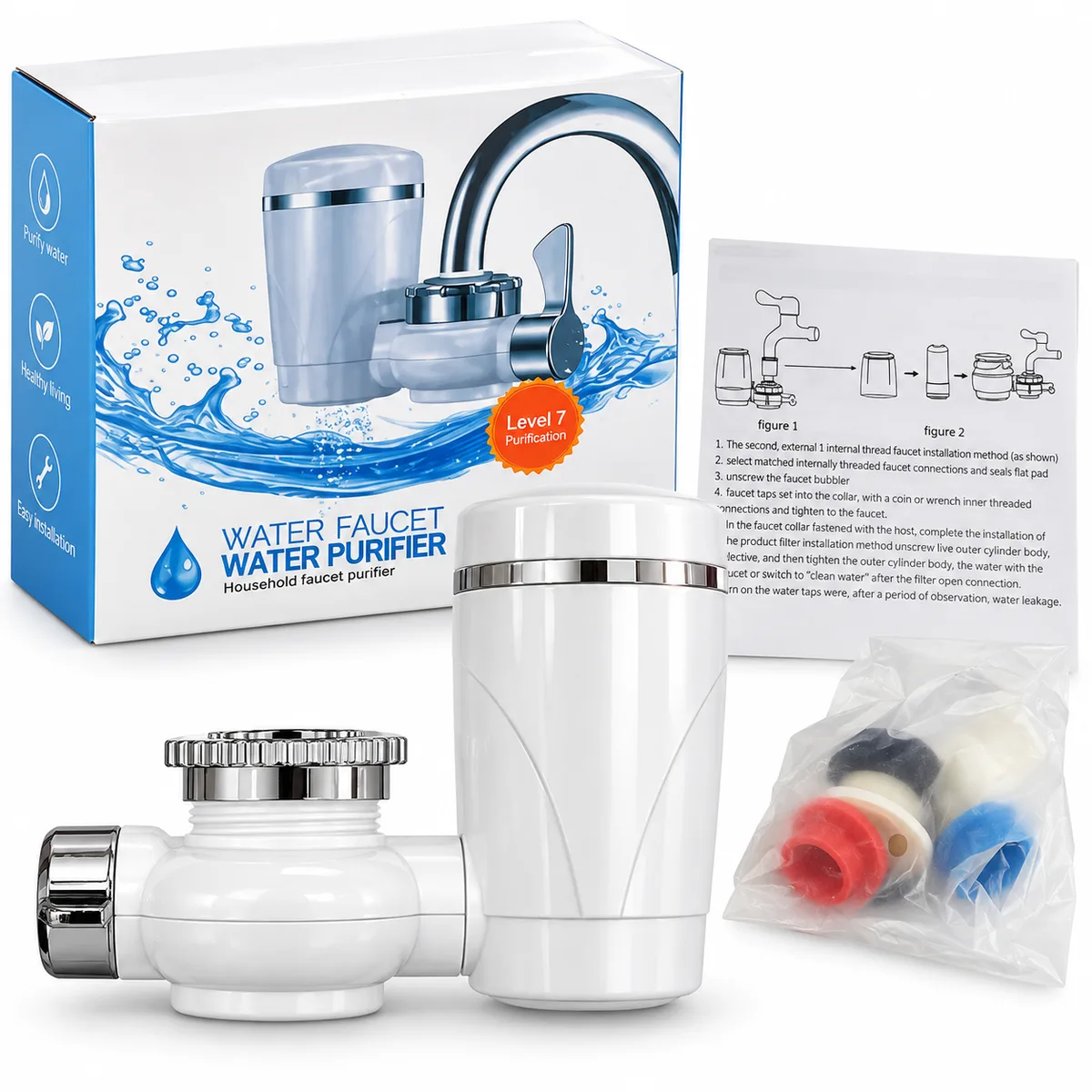 Filtro purificador de agua para grifo