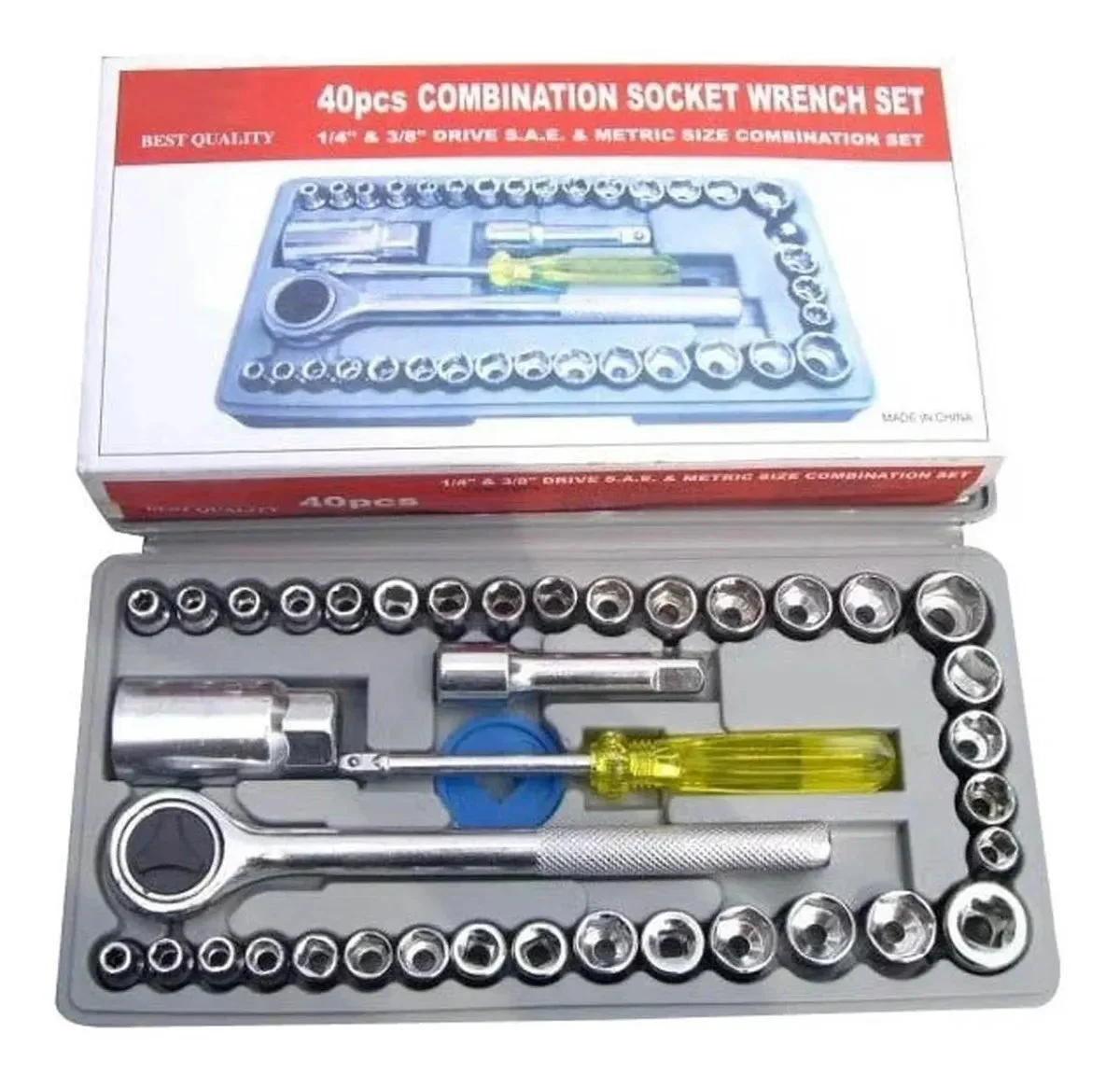 Juego de copas Ratchet 40piezas