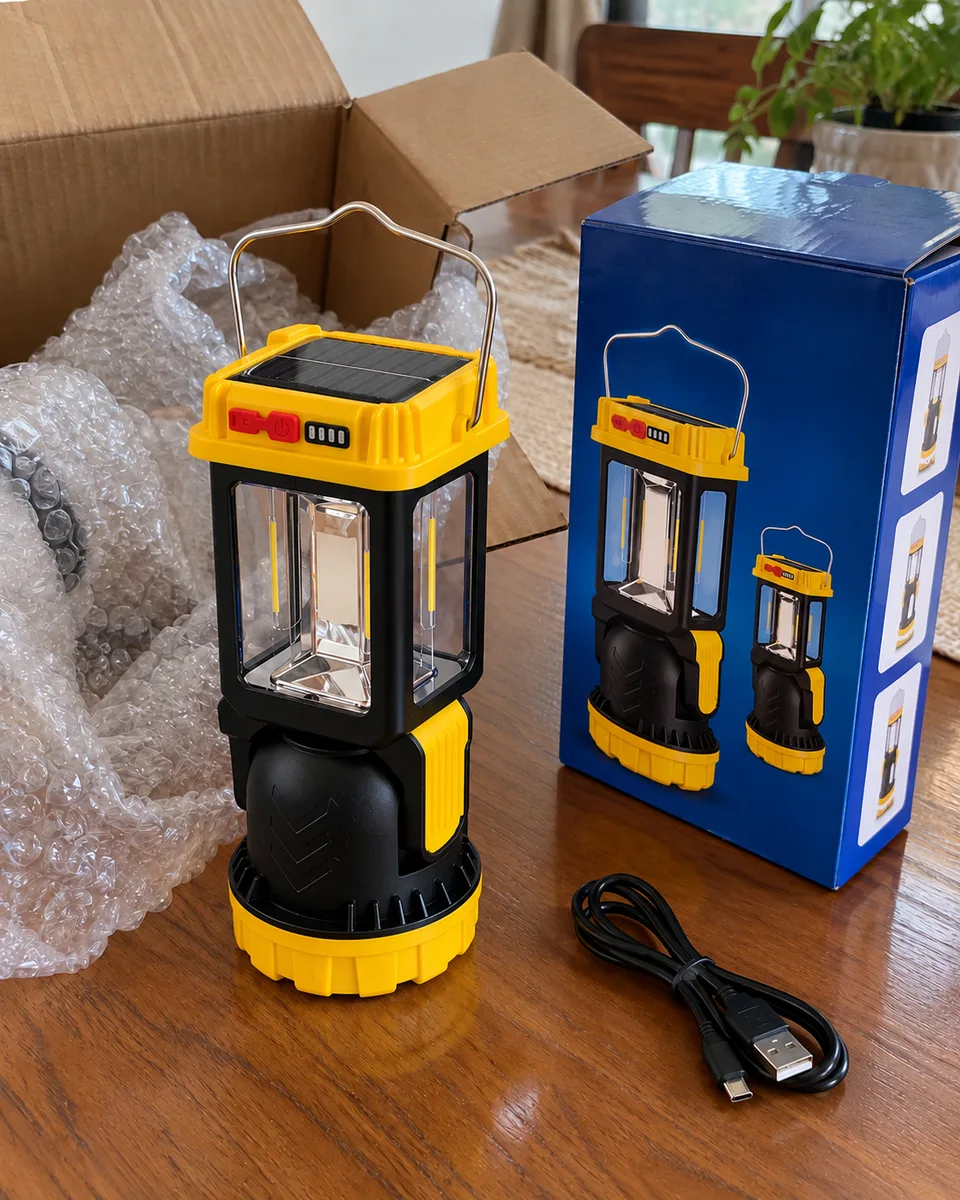 Lámpara LED con carga solar