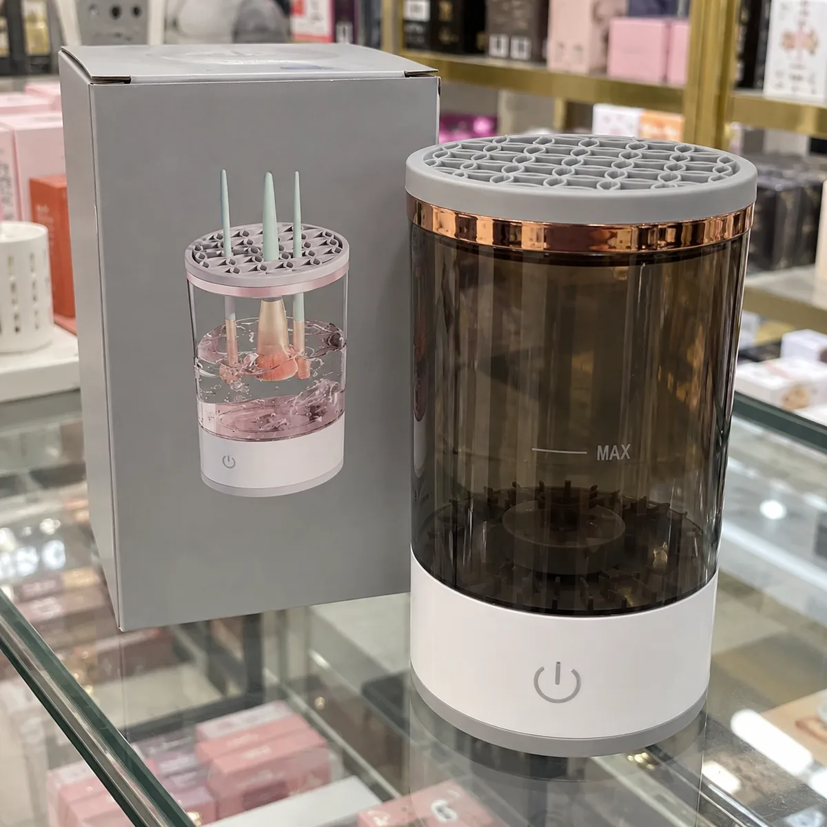 Limpiador de brochas de maquillaje