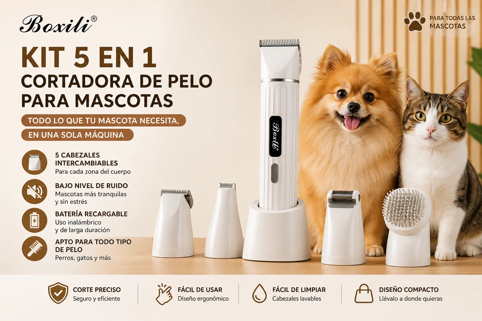 Máquina Grooming Mascotas PRO