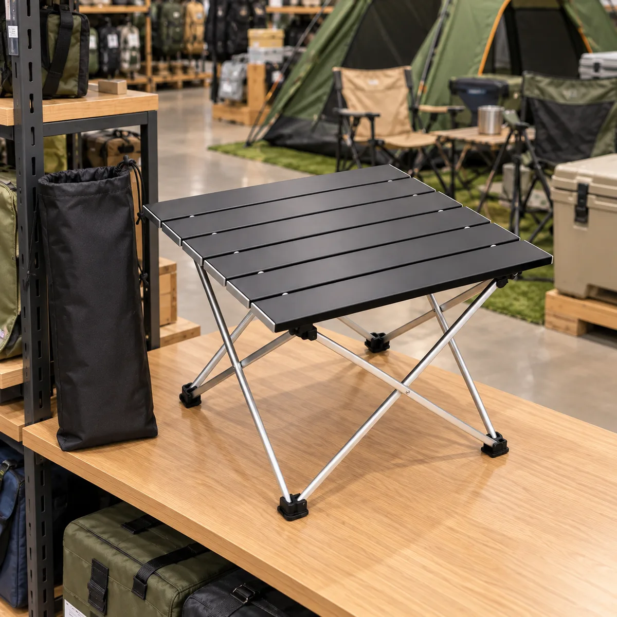 Mesa pequeña portátil de camping