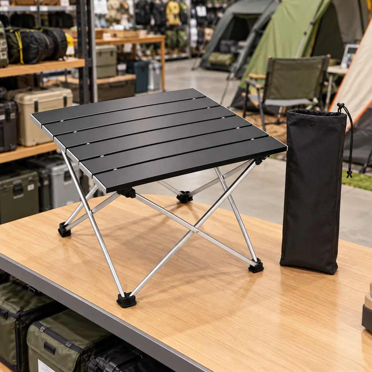 Mesa pequeña portátil de camping