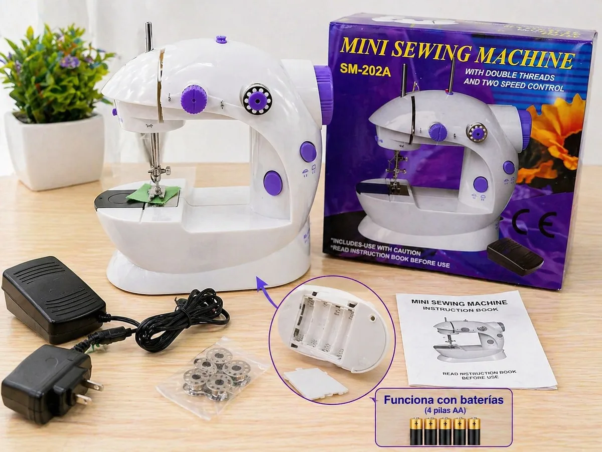 Mini máquina de coser portátil