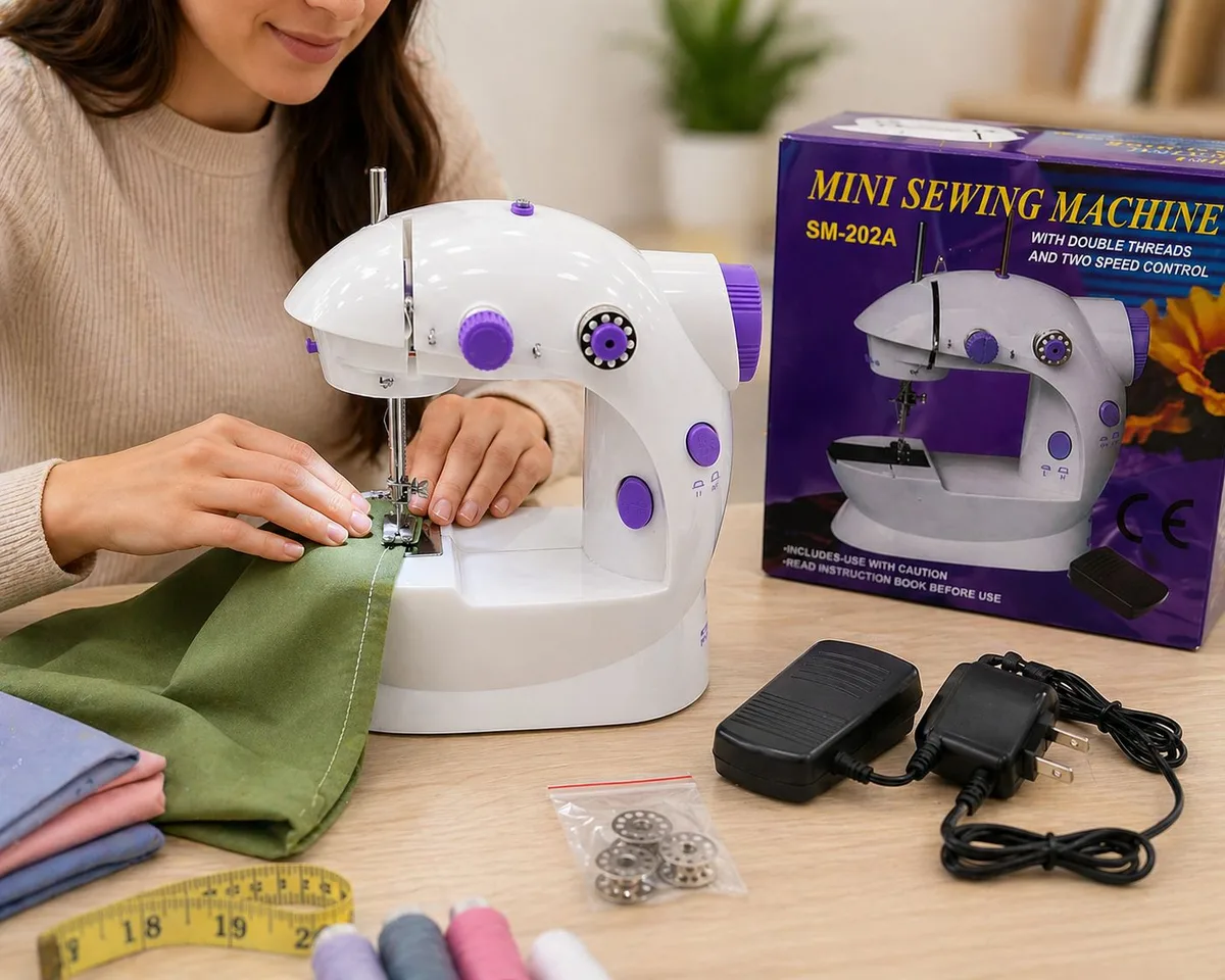 Mini máquina de coser portátil