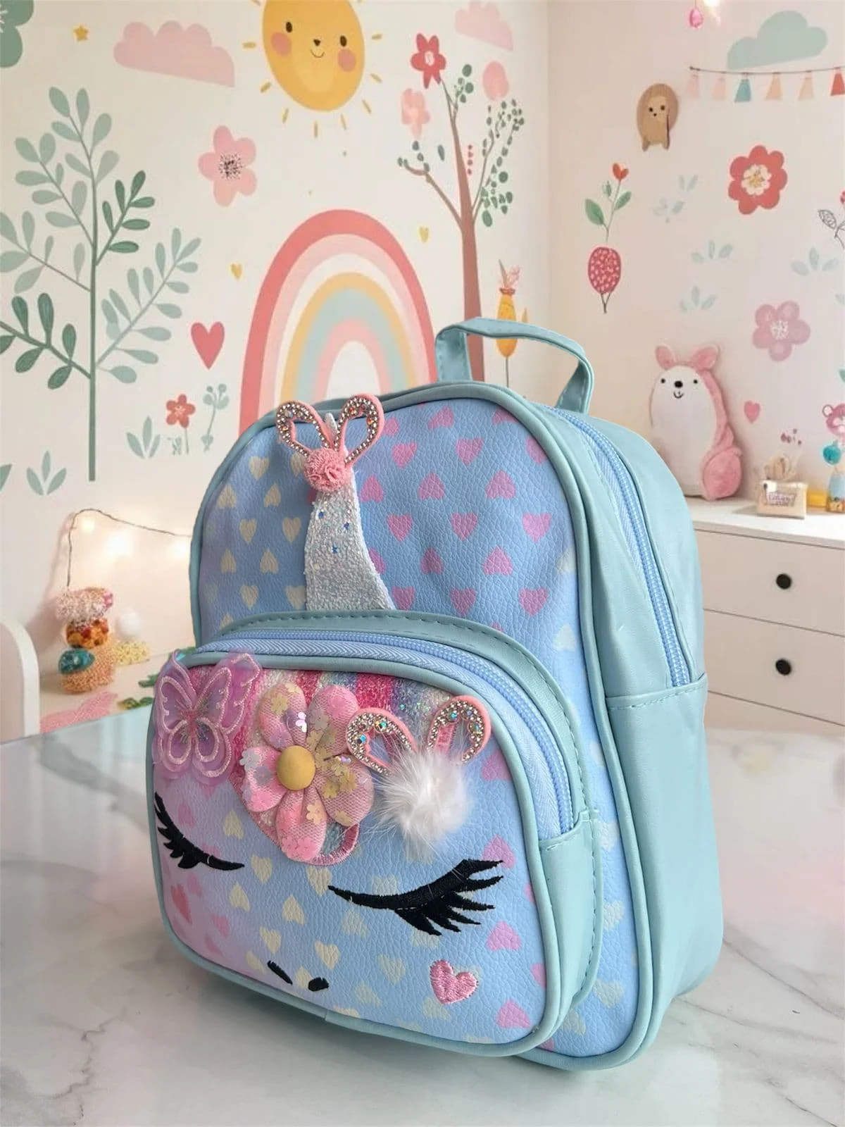 Mochila Infantil Unicornio Florcita 3D
