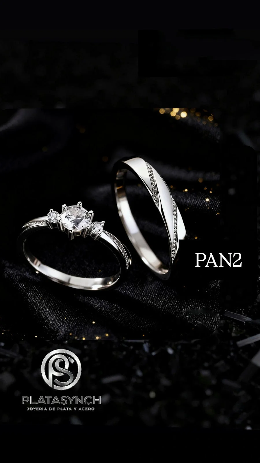 PAN2 - Anillo Duo Plata 925