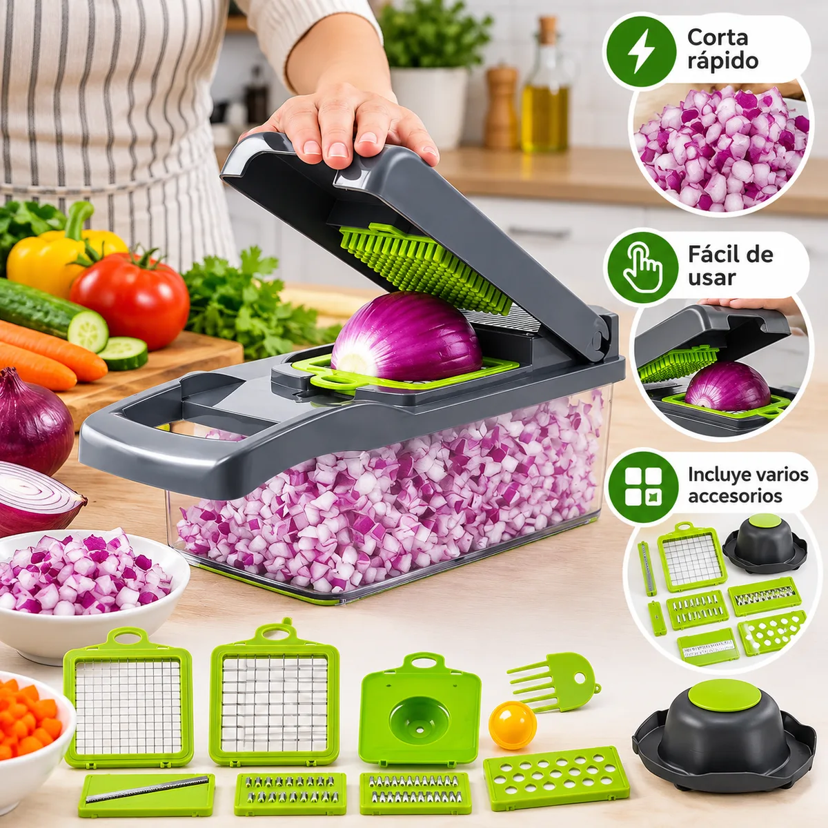 Picador de verduras 14 piezas