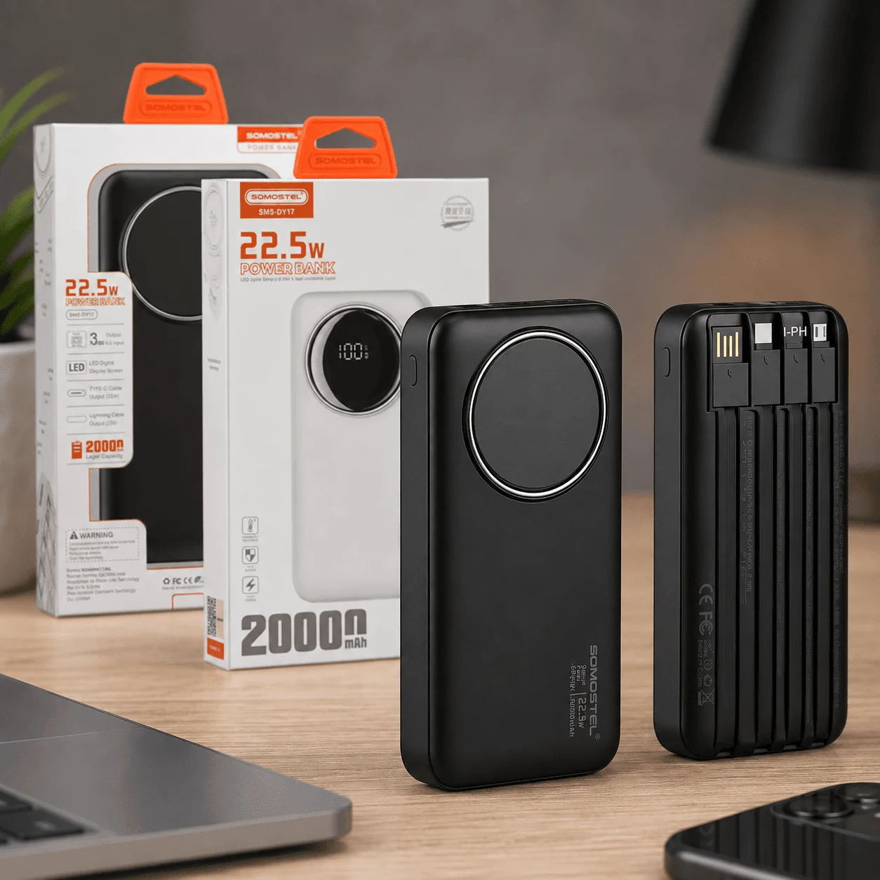 Power Bank Magnético 20.000mAh Carga Rápida 22.5W