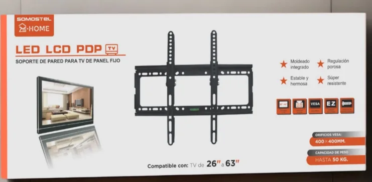 Soporte de pared fijo para TV 26"-63"